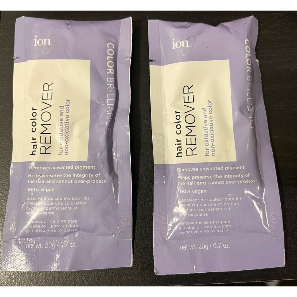 New! (2 PK) Ion Hair Color Remover For Oxidative & Non-Oxidative Color